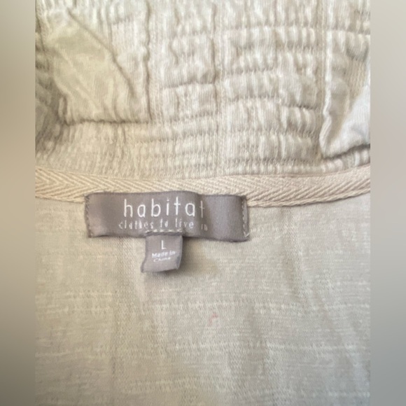 Habitat CLothes to Live In Lightweight Pucker Weave Jacket Size Large - Picture 12 of 15